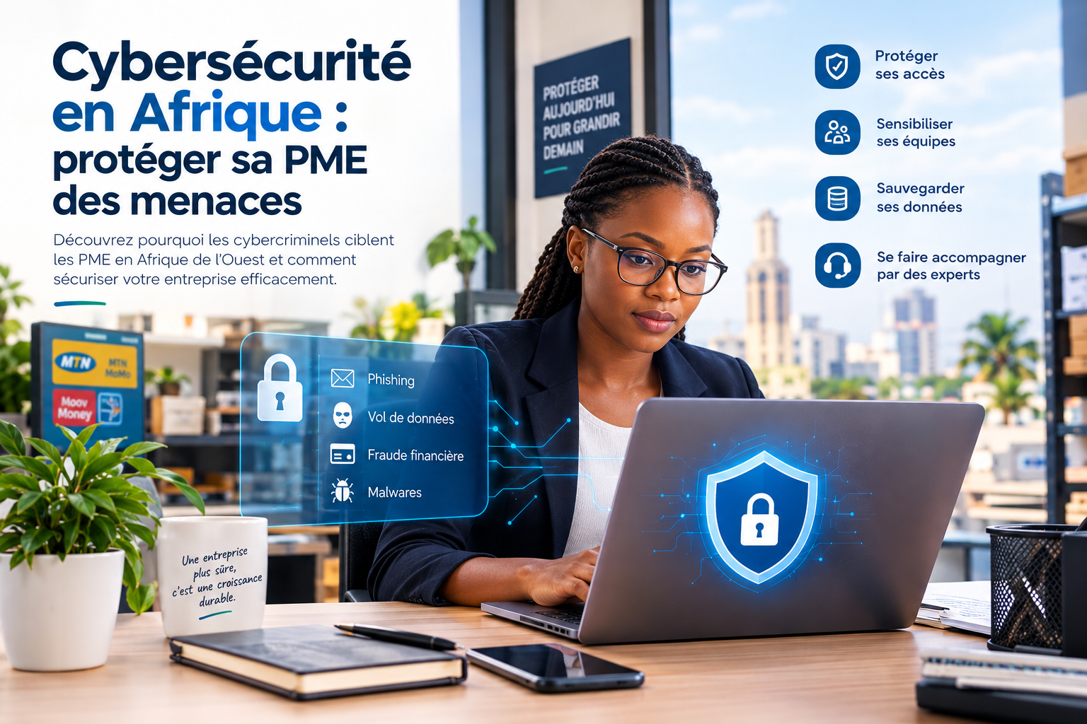 Cybersécurité en Afrique : protéger sa PME des menaces